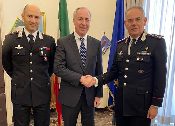 Il Prefetto Torlontano ha ricevuto il generale Rispoli della ‘Ogaden’ di Napoli