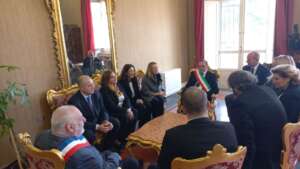 E’ iniziata la giornata del gemellaggio con Benèvènt l’Abbaye: delegazione francese ricevuta a Palazzo Mosti