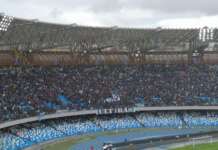 Tifosi del Napoli da sogno, l’urlo all’inno della Champions sfiora i 115 decibel