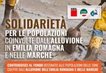 Cgil Cisl Uil e Confindustria: un’ora di lavoro per le vittime dell’alluvione