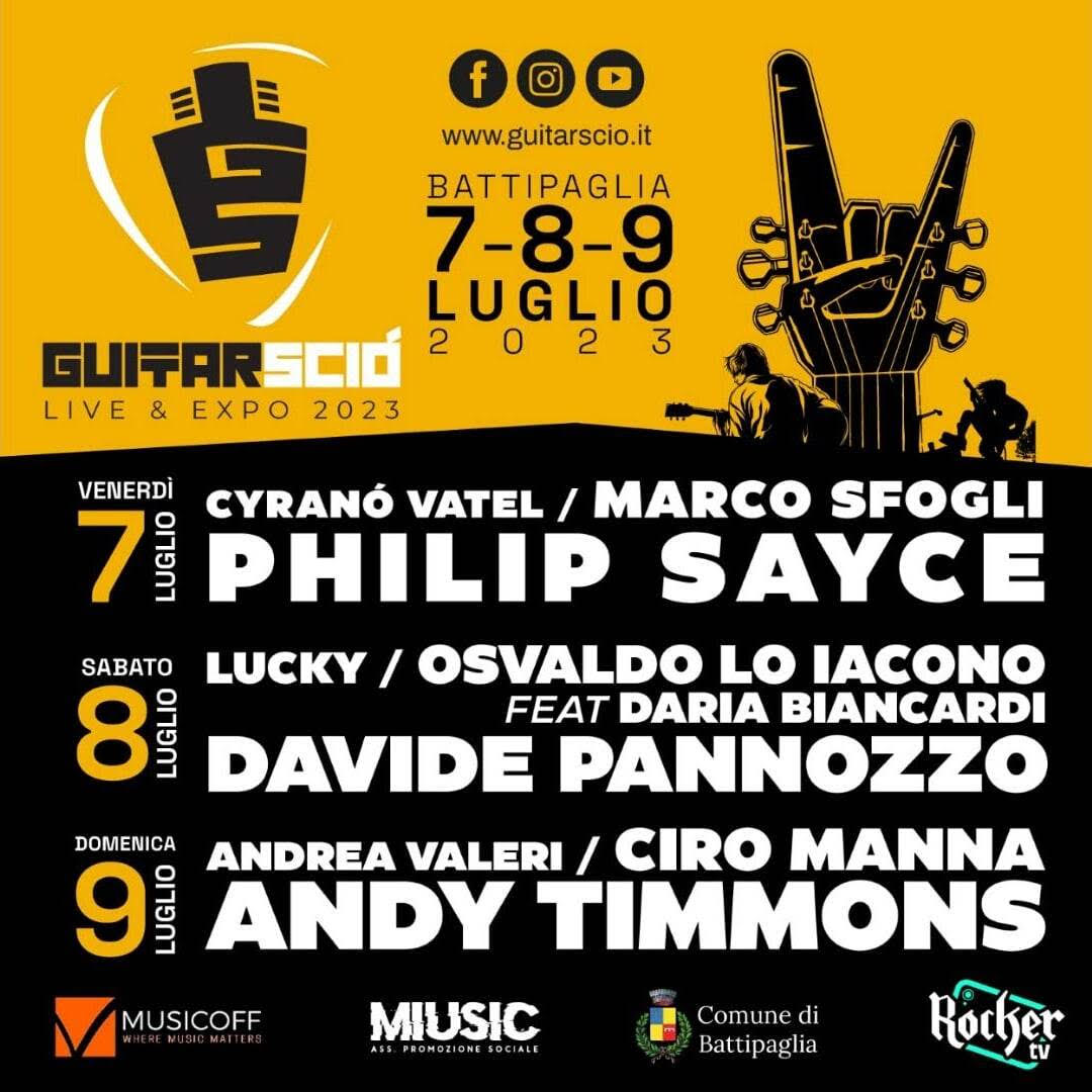 GuitarSció – Live & Expo 2023', tutto pronto per il debutto