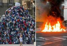 Napoli, rimossa la struttura della Venere degli Stracci