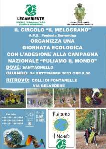 Sant’Agnello aderisce alla campagna nazionale ‘Puliamo il mondo’ Sant’Agnello aderisce alla campagna nazionale ‘Puliamo il mondo’