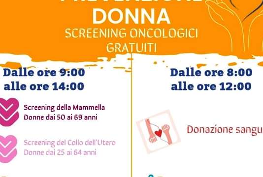 Prevenzione a Solofra, screening oncologici e donazione di sangue