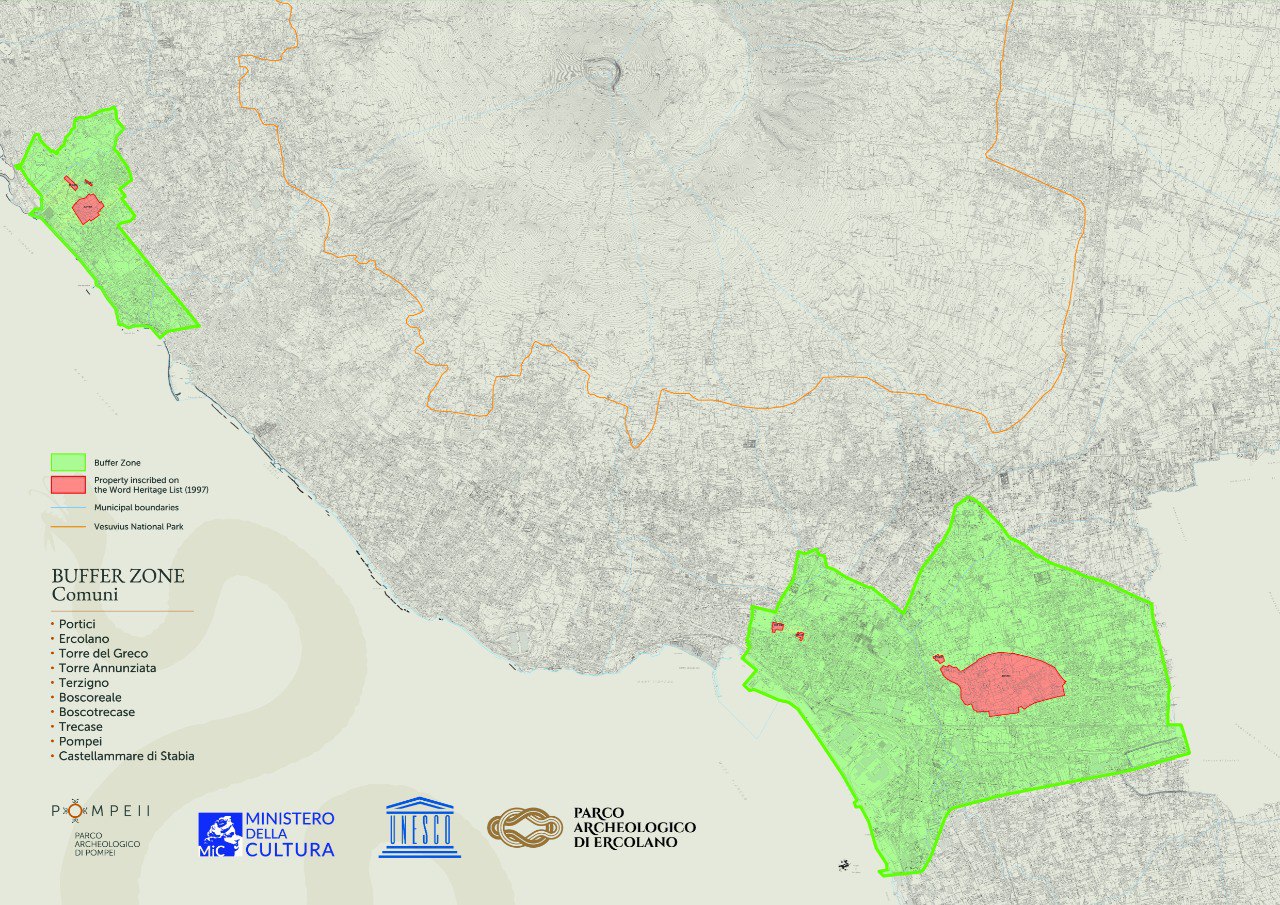 Unesco, approvato ampliamento Buffer Zone sito Pompei Ercolano Torre Annunziata