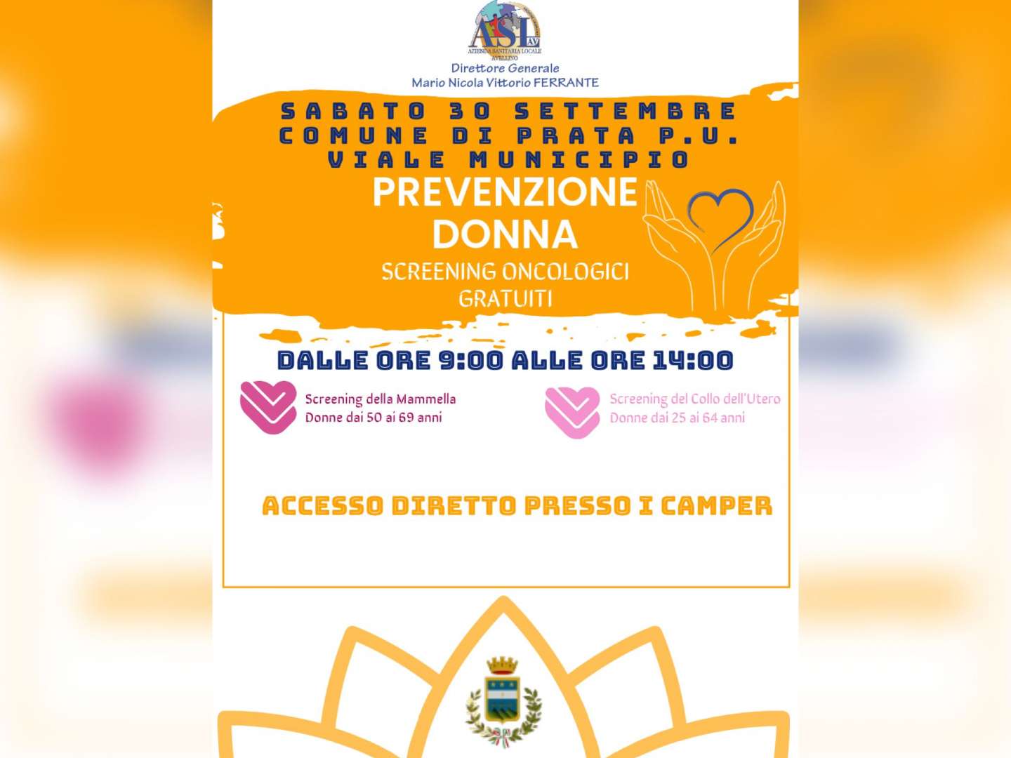 Screening oncologici, nuova tappa dei camper dell’Asl di Avellino Screening oncologici, nuova tappa dei camper dell’Asl di Avellino