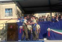 Caserma, cerimonia nel nome dei militari in guerra (Foto-Video)