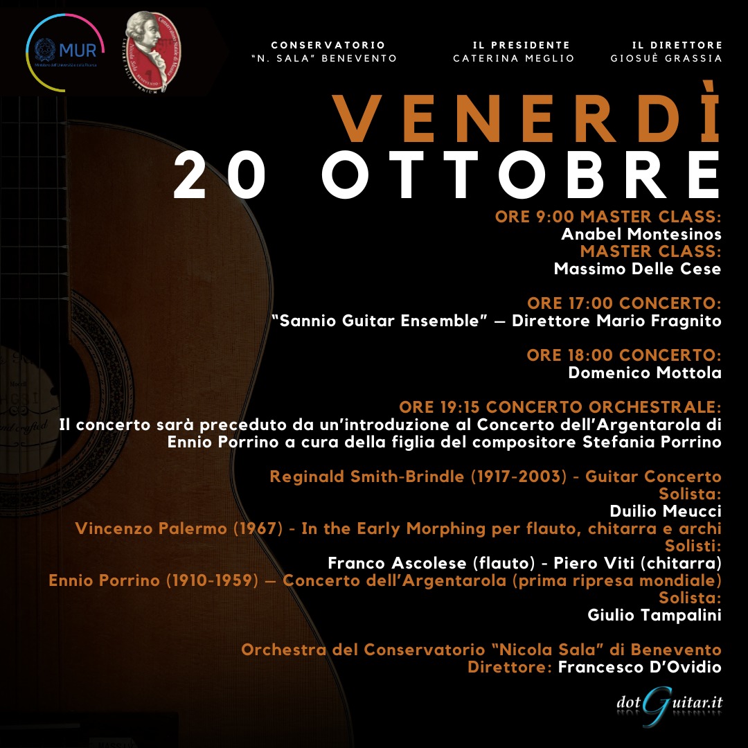 Autunno Chitarristico al Conservatorio “N. Sala” di Benevento