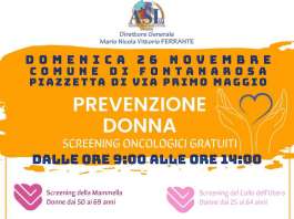 Screening oncologici, i camper Asl a Chiusano e Fontanarosa