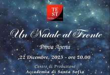 TeSt-TeatroStage all’Accademia di Santa Sofia con lo spettacolo ‘Un Natale al Fronte’
