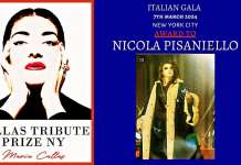 ‘Callas Tribute Prize a New York: premio speciale per il tenore Nicola Pisaniello