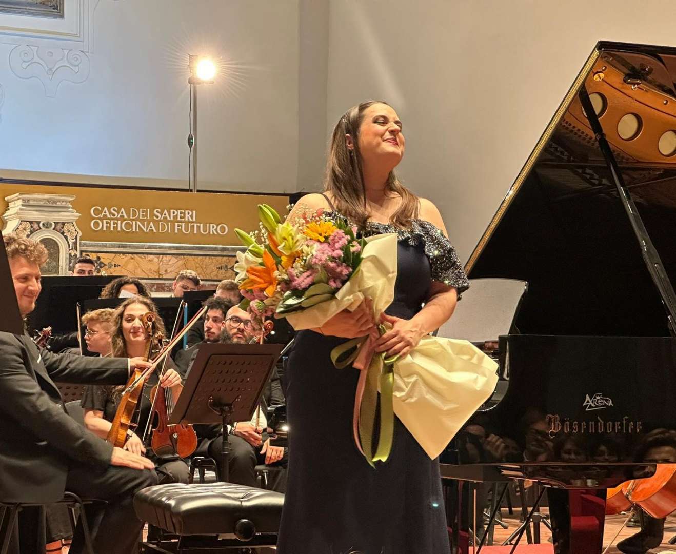 FOTO/ Auditorium Sant’Agostino, grande successo per la pianista Leonora Armellini