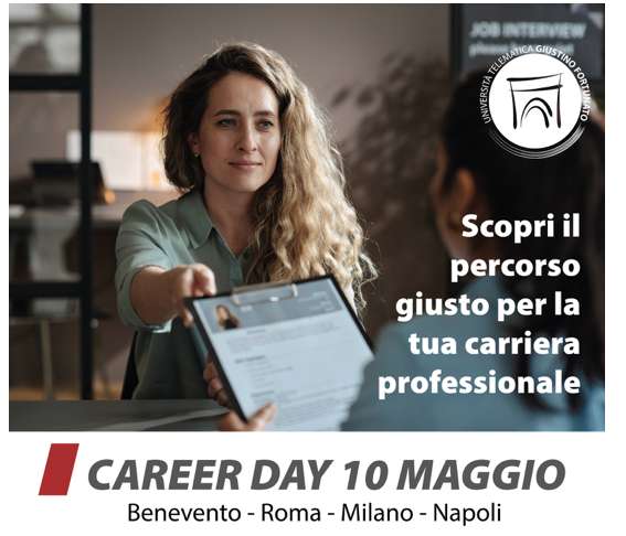 UniFortunato, venerdì 10 maggio torna il ‘Career Day’: 60 le aziende partecipanti