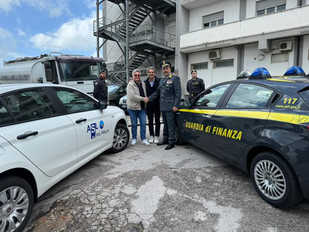 Gasolio sequestrato dalla Guardia di Finanza, donato all’ospedale di Polla