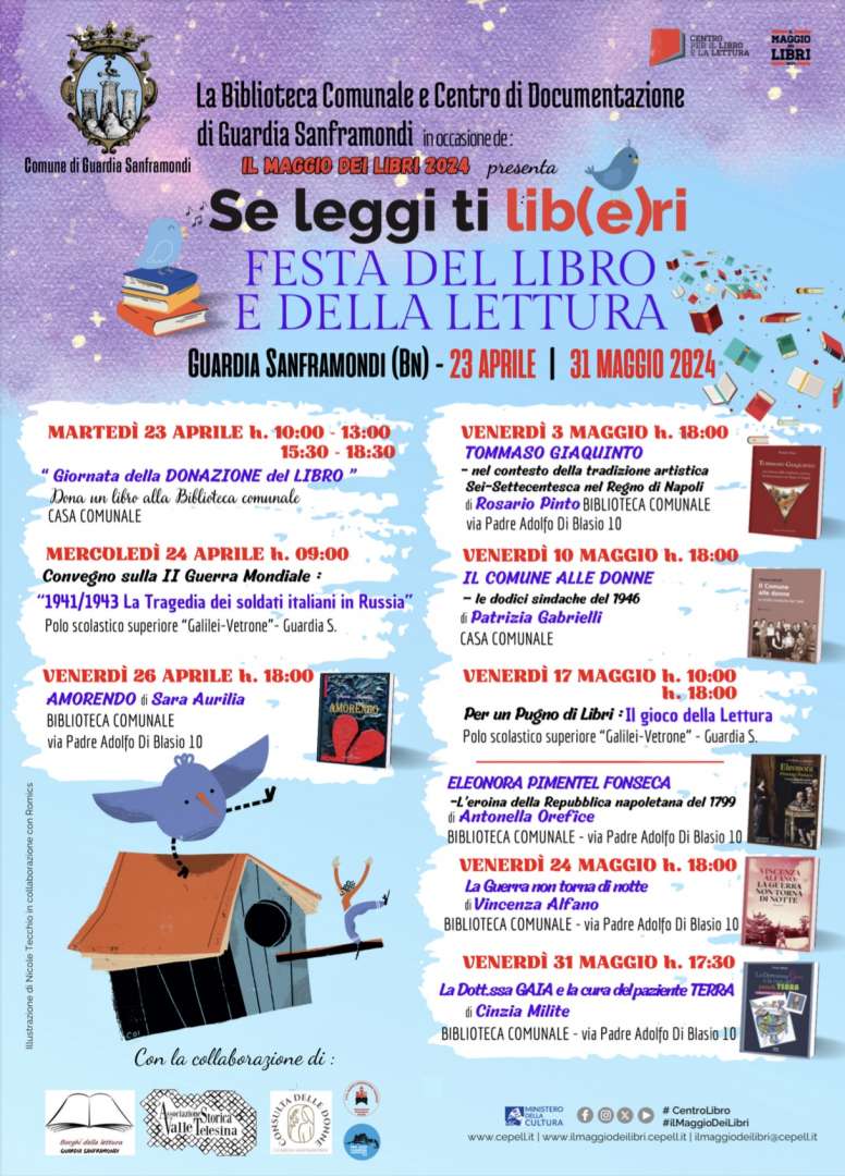 Guardia Sanframondi, attesa per ‘Il Maggio dei Libri’