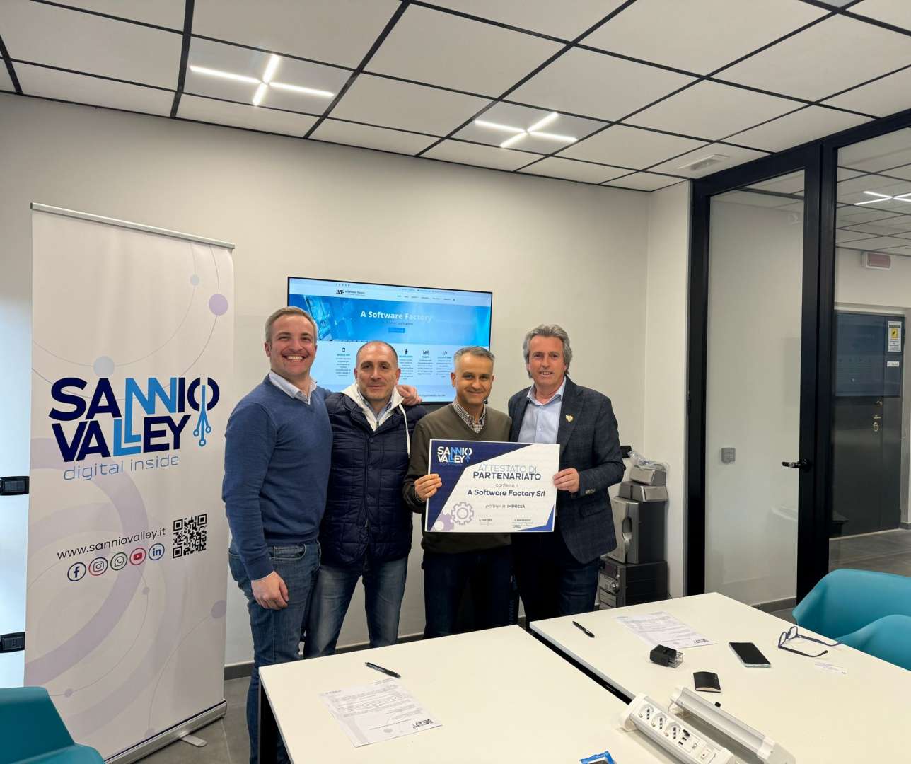 PA Digital Consulting, Sannio Valley formalizza la collaborazione con A Software Factory