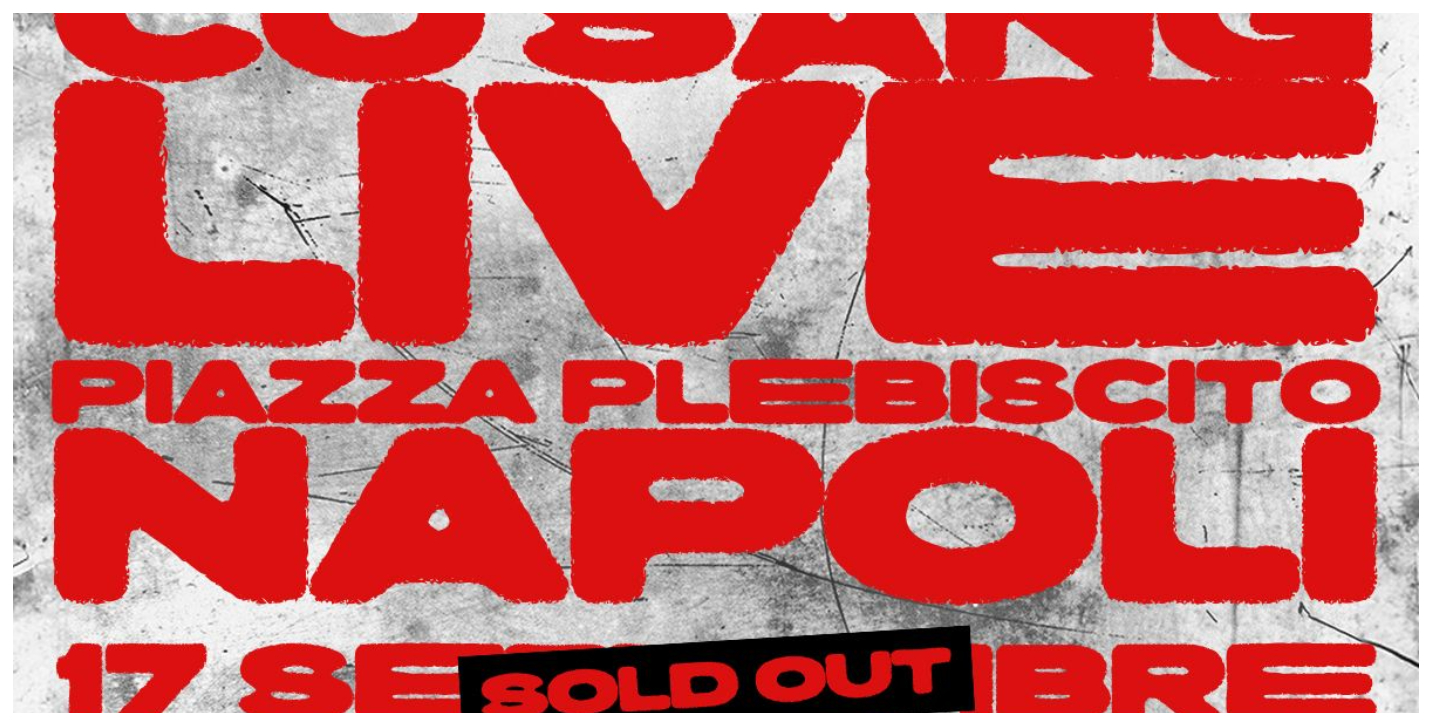 Co’ Sang, sold out in soli 15 minuti il live a Piazza Plebiscito: annunciata un’altra data 