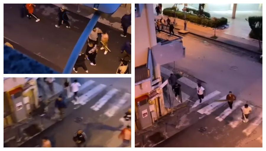 VIDEO/ Notte di scontri a colpi di sassi e mazze: “Scene folli”