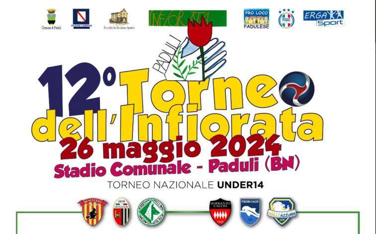 Al via domenica 26 maggio la dodicesima edizione del “Torneo dell’Infiorata”