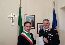 Pietrelcina, l’encomio del sindaco Mazzone al Luogotenente D’Argenio