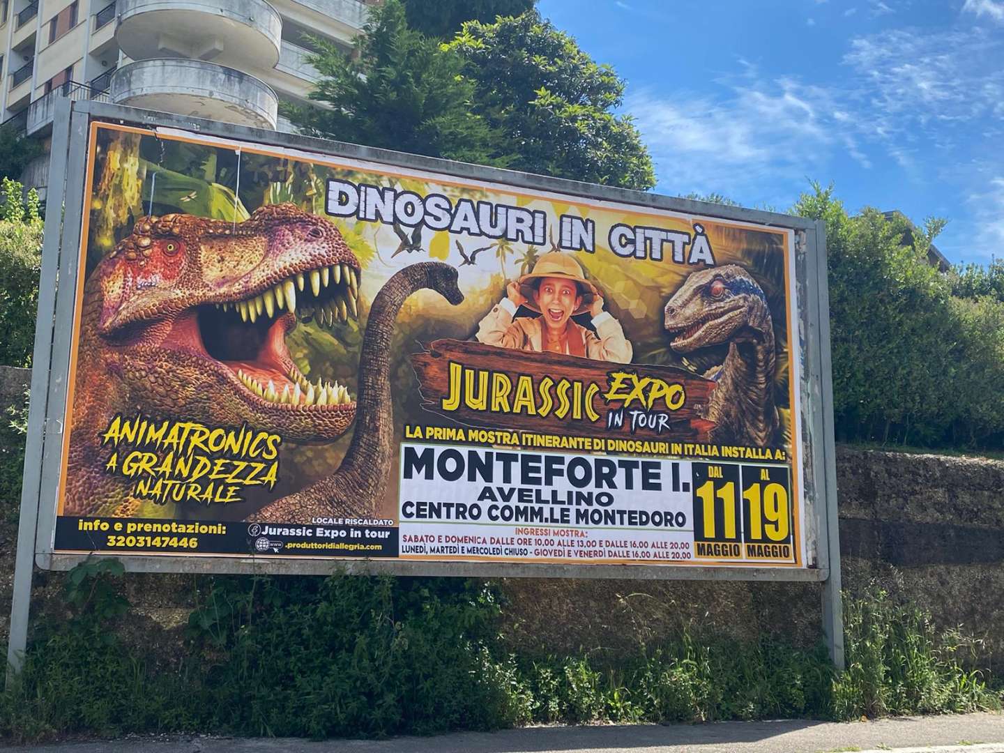 Arrivano i dinosauri più grandi d’Italia, ma non è il “Dino park”