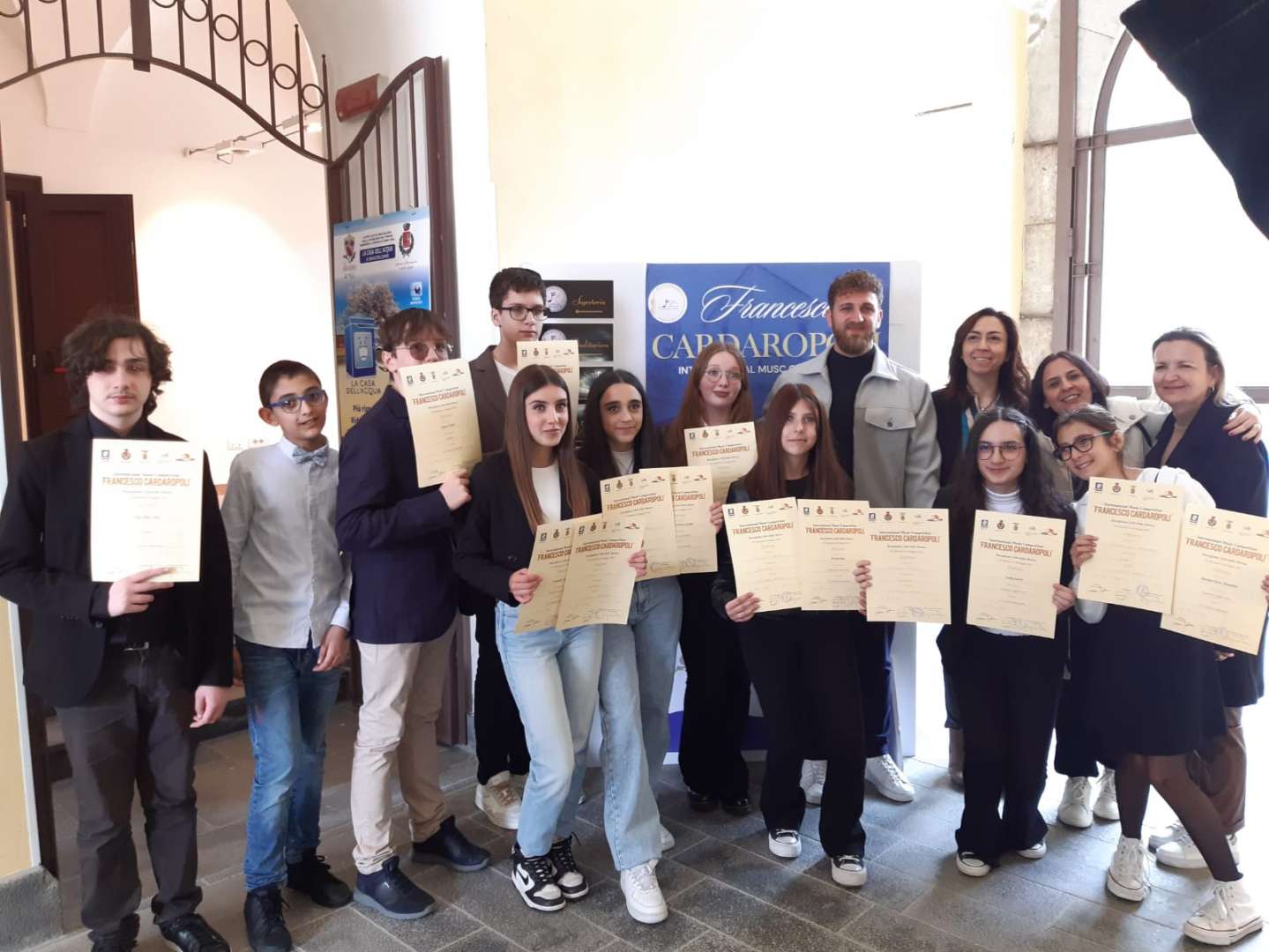 FOTO/ Concorso Internazionale di musica studenti dell’IC Giovanni Pascoli sul podio