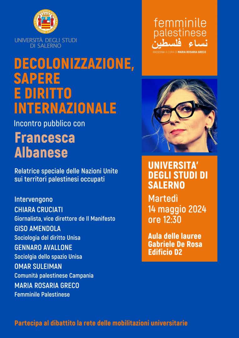 Unisa, il 14 maggio il Seminario scientifico “Decolonizzazione, Sapere e diritto internazionale”