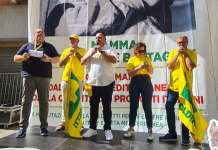 FOTO/ Emergenza cinghiali, a Napoli la protesta di Coldiretti. Dell’Orto e Minicozzi: “Ora subito l’attuazione del Piano di contenimento”