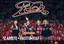 Lunedì 12 agosto arrivano i Pooh all’Arena dei Templi di Paestum