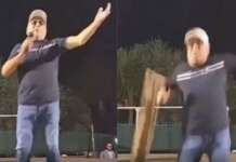 Cede il palco e Gigione cade mentre canta ‘Trapanarella’: il video è virale