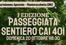 A Monterocchetta si passeggia nei sentieri: il 20 ottobre appuntamento ‘sotto il tiglio’