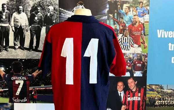 Al Museo del calcio “Andrea Fortunato”, in esposizione anche la maglia di  Gigi Riva nell'Anno 1974/75