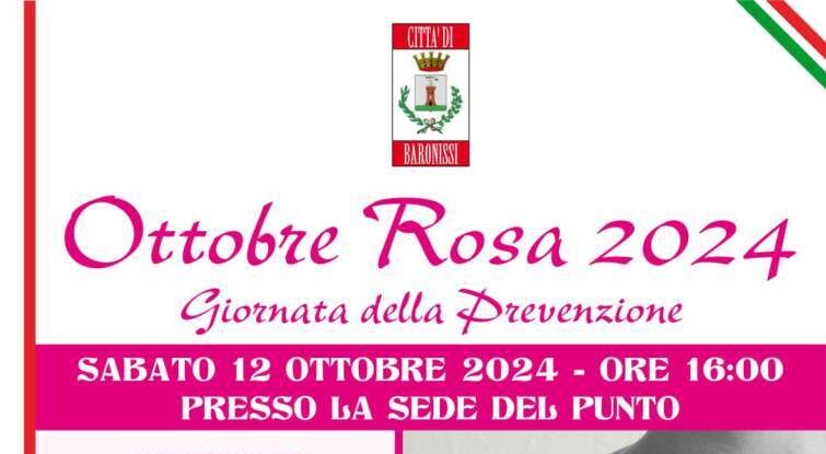 Ottobre in rosa a Baronissi: giornata di prevenzione con visite gratuite per  il tumore al seno