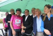 FOTO/ Charity Bike Tour, Benevento accoglie la storia del ciclismo per la lotta alla fibrosi cistica