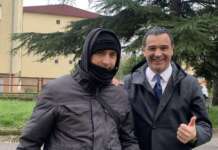 Jorit pronto a dipingere Avellino accolto dall’ex sindaco Festa