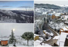 FOTO/ Il Sannio si veste di bianco: prima neve nel Fortore