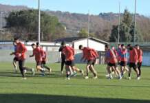 Benevento, seduta per migliorare la condizione fisica in vista del finale di stagione
