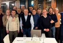 La reunion della 5C dell’Istituto per Geometri ‘Galilei’ che si diplomò nel 1988