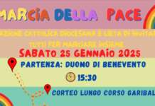 Benevento, il 25 gennaio c’è la ‘Marcia della Pace’