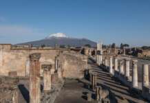 Alberto di Monaco in visita a Pompei