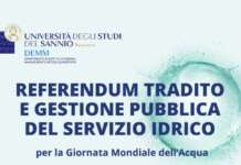 “Referendum tradito e gestione pubblica del servizio idrico”: il convegno a Benevento
