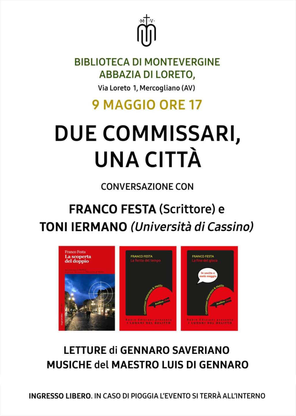 Due commissari da Anteprima24.it due commissari una città cultura e musica nei giardini dell abbazia di loreto