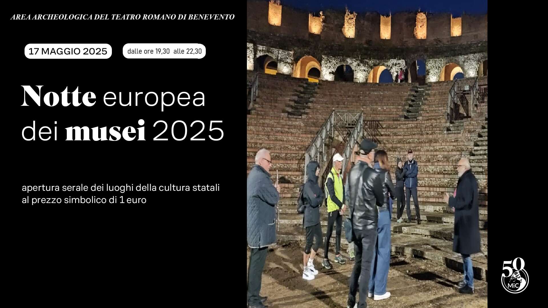 Notte Europea dei Musei 2025, sabato 17 maggio apertura straordinaria con visite guidate Notte Europea dei Musei 2025, sabato 17 maggio apertura straordinaria con visite guidate