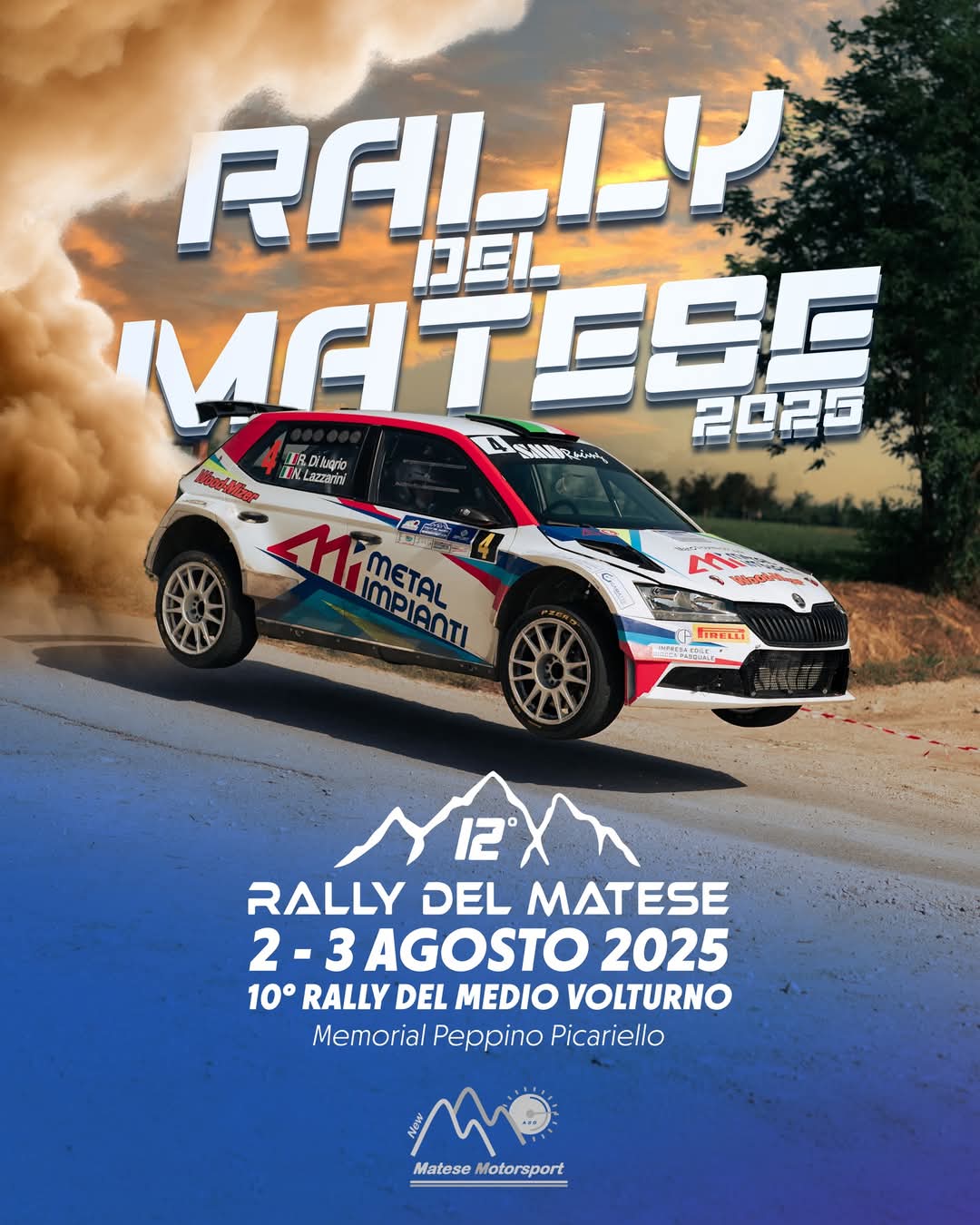 rally del matese 2025 si corre il 2 e 3 agosto con prova spettacolo nel centro cittadino da Anteprima24.it rally del matese 2025 si corre il 2 e 3 agosto con prova spettacolo nel centro cittadino