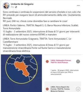 Circumvesuviana, stop di 130 giorni a linea Napoli Baiano: pendolari contro de Gregorio, blitz social Circumvesuviana, stop di 130 giorni a linea Napoli Baiano: pendolari contro de Gregorio, blitz social