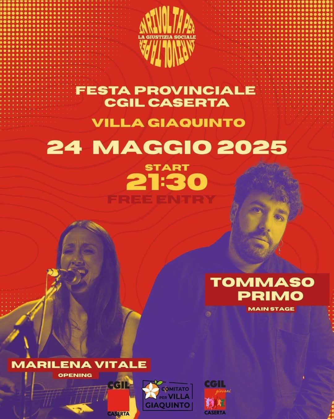 in rivolta per la giustizia sociale il 24 maggio la festa provinciale della cgil caserta
