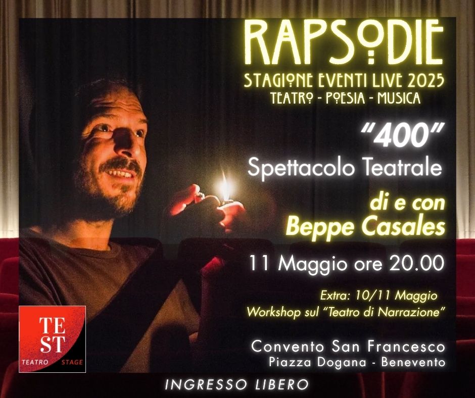 Rapsodie 2025 da Anteprima24.it rapsodie 2025 domenica beppe casales con ‘400 contro il cambiamento climatico