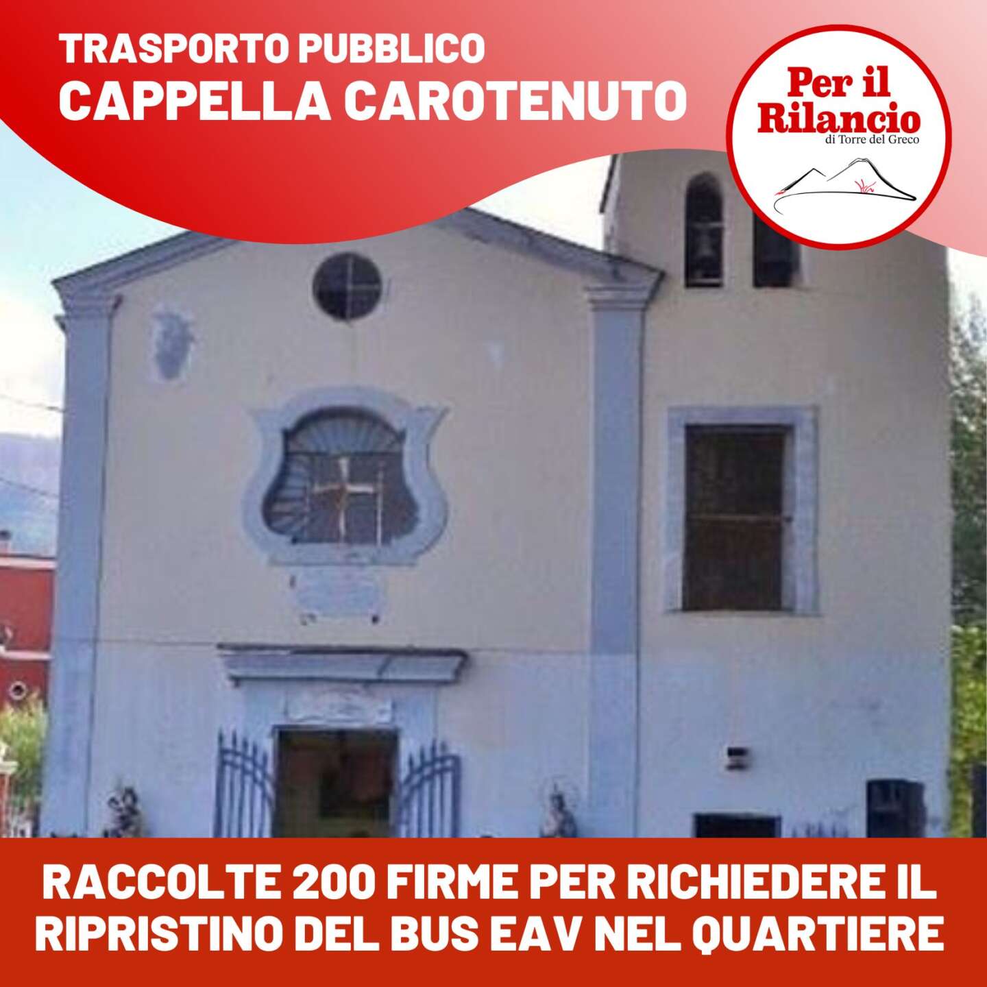 servizio bus a cappella carotenuto raccolte oltre 200 firme per il ripristino