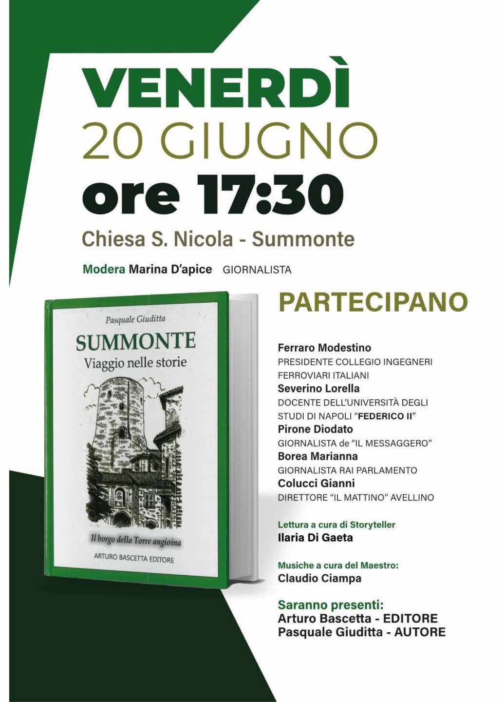 Summonte, si presenta il libro dell’ex sindaco Pasquale Giuditta Summonte, si presenta il libro dell’ex sindaco Pasquale Giuditta