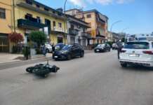 Scontro auto-moto, centauro trasportato in ospedale in codice rosso